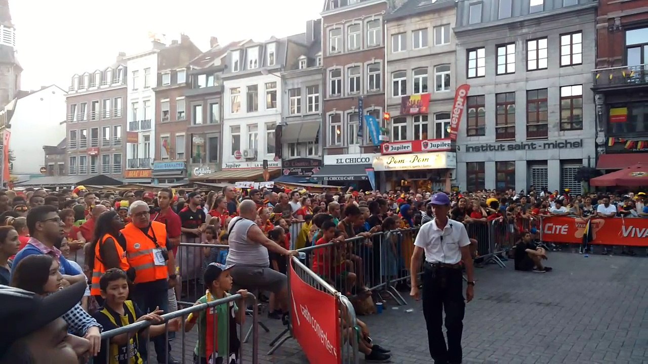 La fête à Verviers après la qualification des D...