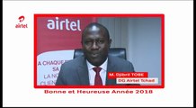 Découvrez le discours de fin d'année du Directeur Général d'Airtel Tchad qui souhaite de bonnes fêtes de fin d'année et les meilleurs voeux pour 2018 à tous les