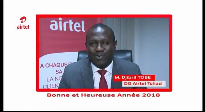Découvrez le discours de fin d'année du Directeur Général d'Airtel Tchad qui souhaite de bonnes fêtes de fin d'année et les meilleurs voeux pour 2018 à tous les