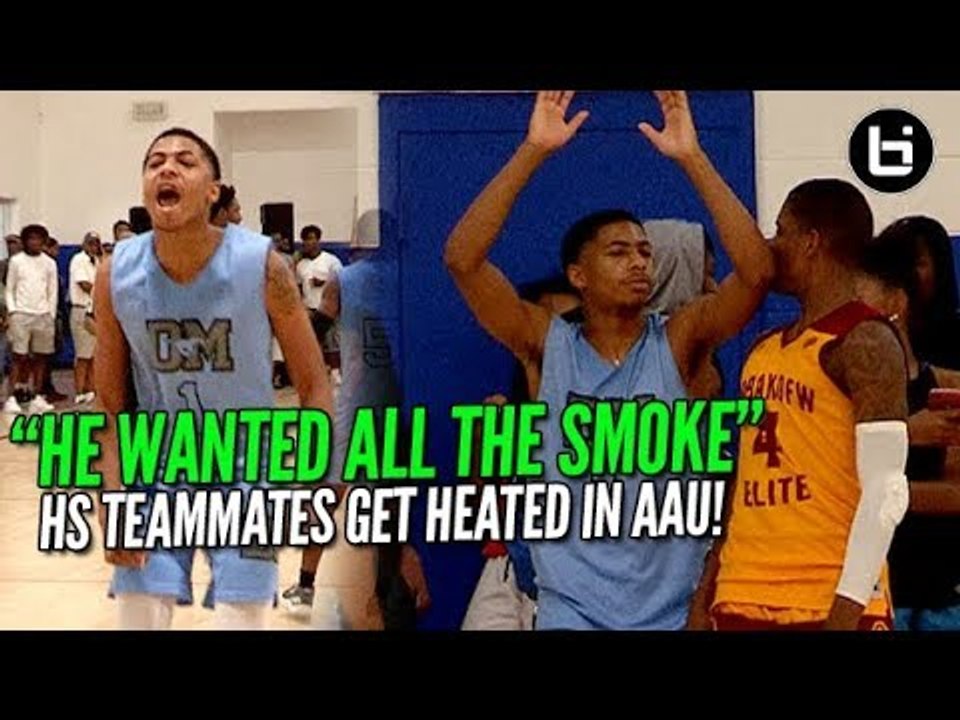 HIGH SCHOOL TEAMMATES WENT AT IT IN AAU! Ballislife Highlights