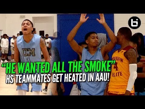 HIGH SCHOOL TEAMMATES WENT AT IT IN AAU! Ballislife Highlights