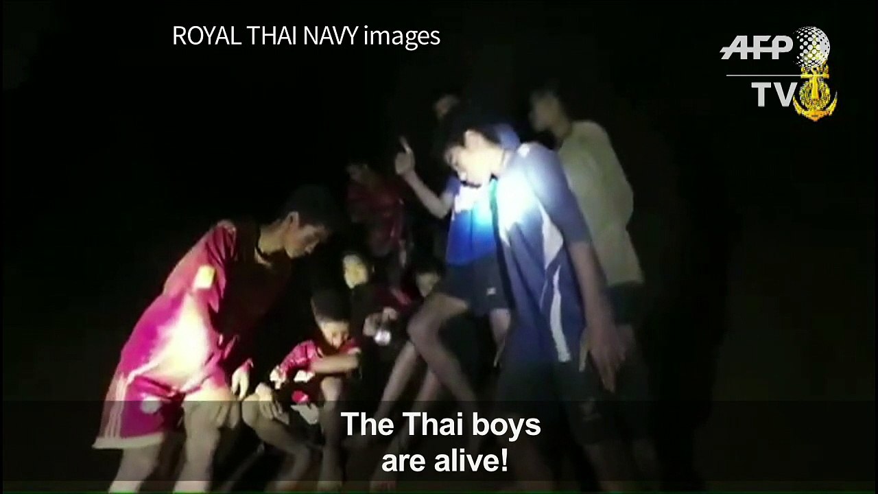 Families cheer as lost Thai boys are found