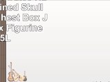 Caribbean Pirates Haunted Chained Skull Treasure Chest Box Jewelry Box Figurine 575L