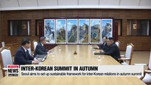 Seoul aims to set up sustainable framework for inter-Korean relations in fall summit