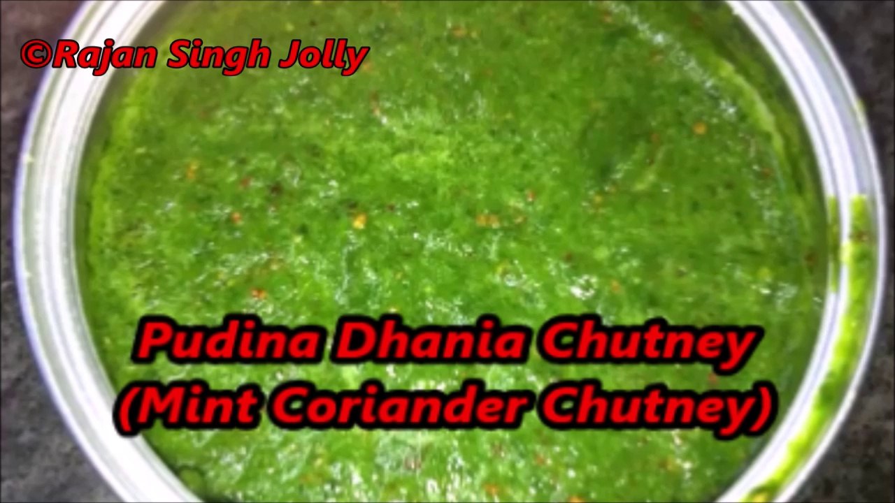 Pudina Dhania Chutney | Green Chutney | Hari Chutney Recipe In Hindi With English Subtitles