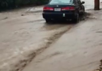 Residents Watch Bemused as Road Turn into Rivers in Sharpsburg, Pennsylvania