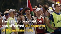 “I run for the liberty and for the peace.” This Palestinian is raising funds to help hospitals in Gaza by running marathons.