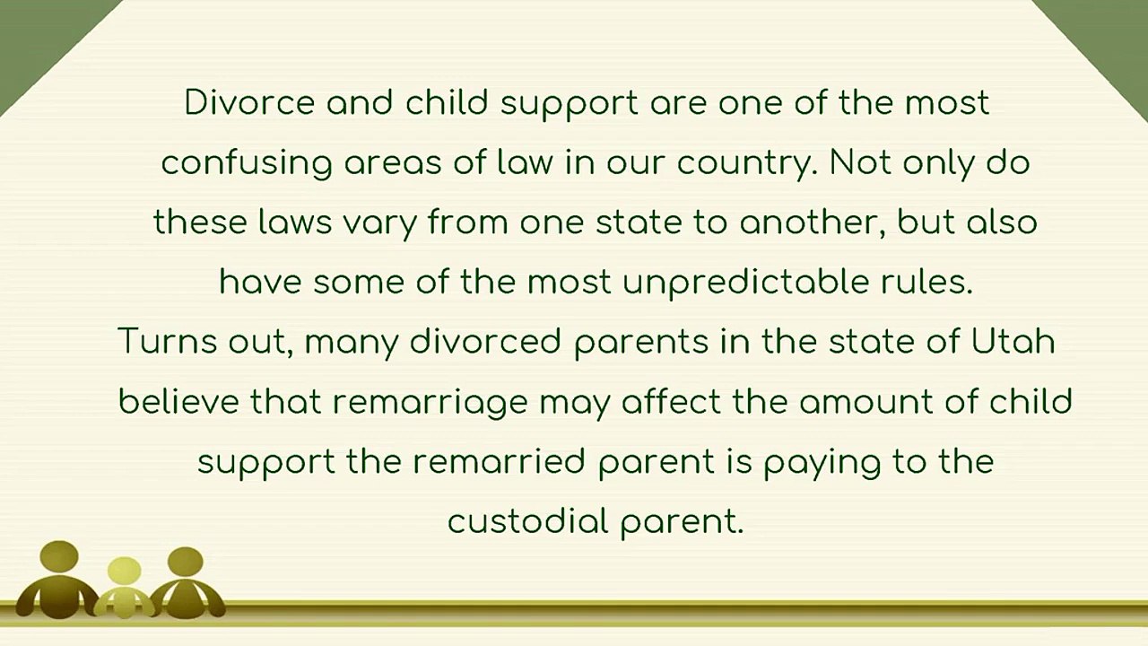 How does remarriage affect child support?