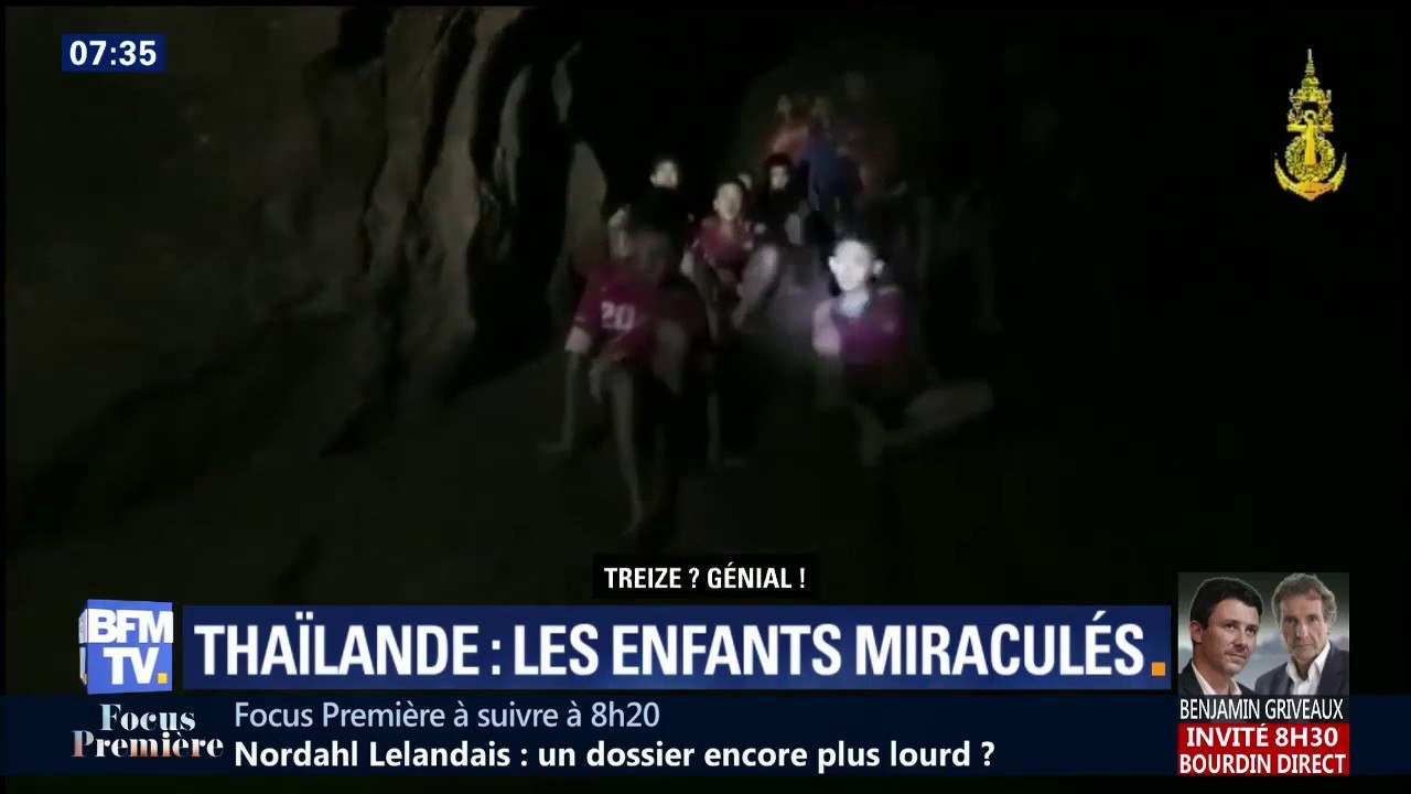 Thaïlande: les premiers mots des 13 survivants dans la grotte lors de l'arrivée des sauveteurs