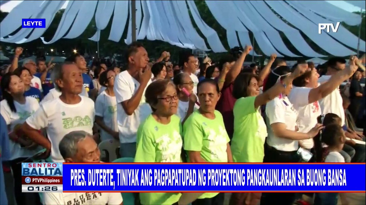 Pres. #Duterte, tiniyak ang pagpapatupad ng proyektong pangkaunlaran sa buong bansa