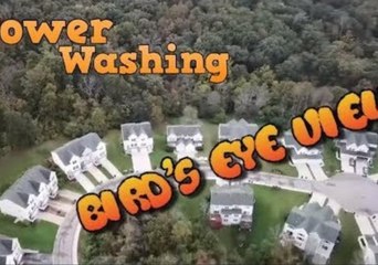 Drone Captures Alternative View of Deep Power Wash