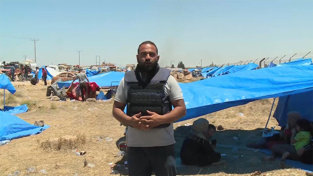 معاناة المدنيين الفارين نحو الحدود السورية الأردنية