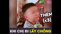 Cười rớt hàm trước phản ứng hài hước của cậu bé không cho chị đi lấy chồng