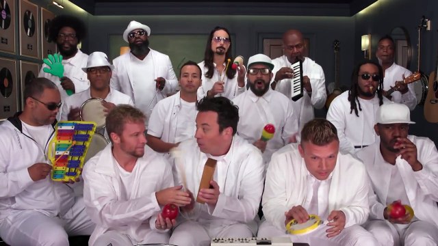 I Want It That Way Acoustic Version - Jimmy Fallon, Backstreet Boys & The Roots Sing - (Classroom Instruments)