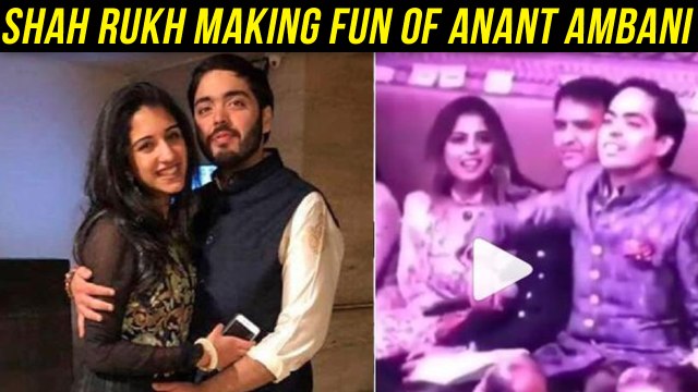 Shah Rukh Khan TEASES Anant Ambani and Girlfriend Radhika Merchant At Akash Ambani Bash