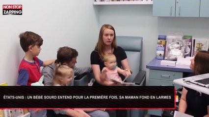 États-Unis : Un bébé sourd entend pour la première fois, sa mère fond en larmes (Vidéo)