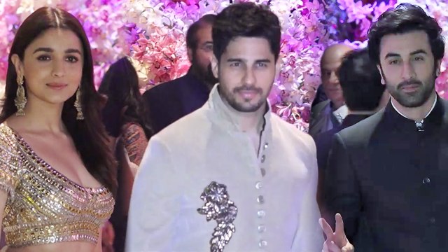Ranbir Kapoor's GF Alia Bhatt meets EX BF Sidharth Malhotra at Akash - Shloka engagement | FilmiBeat