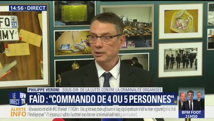 Evasion de Redoine Faïd: "Je n'ai aucune conviction", affirme le sous-directeur de la lutte contre la criminalité