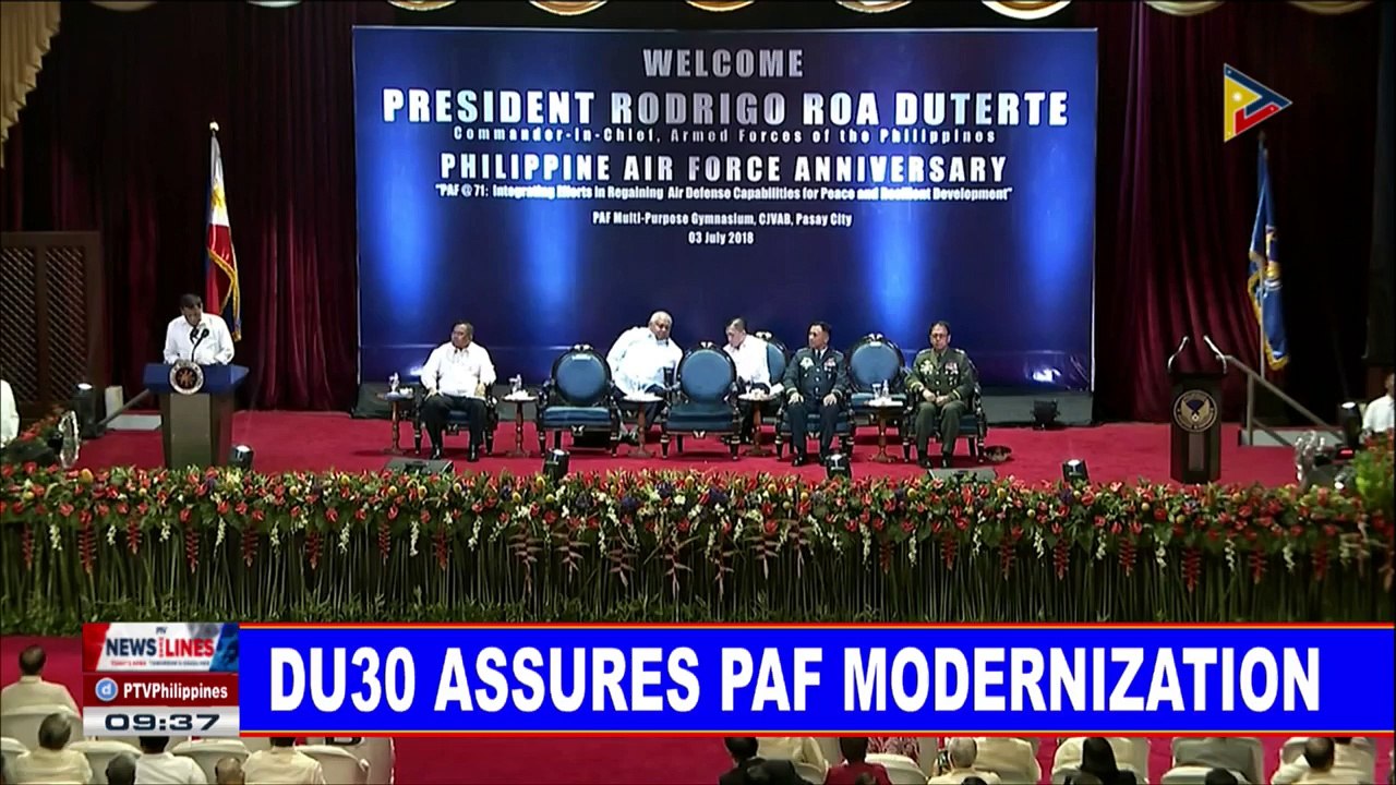 NEWS: Du30 assures PAF modernization