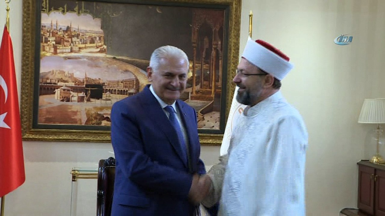 Başbakan Yıldırım’dan Diyanet İşleri Başkanlığına veda ziyareti