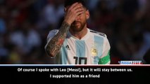 I supported Messi after Argentina were knocked out - Suarez