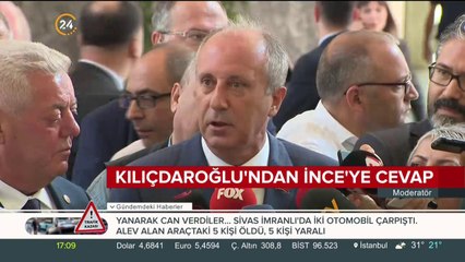 Kılıçdaroğlu'ndan İnce'ye cevap
