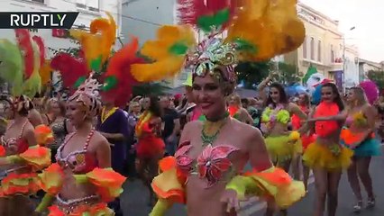 فيديو:  كرنفال برازيلي في شوارع روسيا لدعم منتخب السامبا