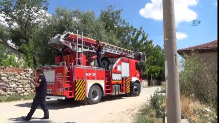 Çankırı'da Tellere Takılan Leylek Kurtarıldı