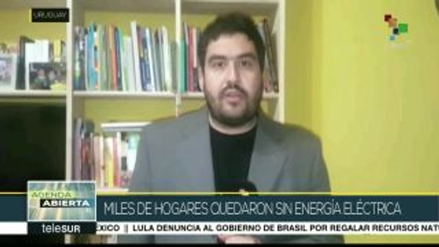 Miles de hogares uruguayos se quedan sin electricidad por incendio