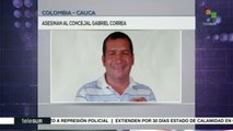 Colombia: asesinan a un concejal del Partido Verde en el Cauca