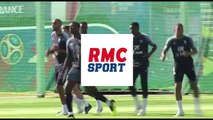 Les Bleus s'éclatent à l'entraînement entre buts aériens, sauvetage et goal connection