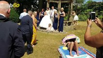 Wedding Pics Photobombed by Stubborn Bikini Clad Sunbather