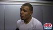CHRIS EUBANK JNR TALKS TO SECONDS OUT AFTER FIGHTING ALISTAIR WARREN