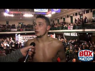 MITCHELL SMITH POST FIGHT INTERVIEW AFTER FIGHTING MARK EVANS