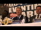 DERECK CHISORA VS. TYSON FURY II PRESS CONFERENCE