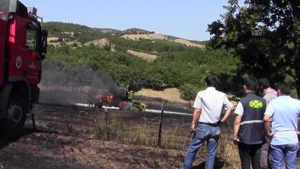 Bayramiç'te tarla yangını - ÇANAKKALE