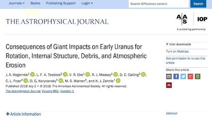 ‘Cataclysmic Collision’ May Be The Reason Uranus is So Darn Lopsided