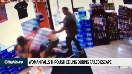 Elle tombe d’un plafond en tentant de fuir la police (Reportage 2)