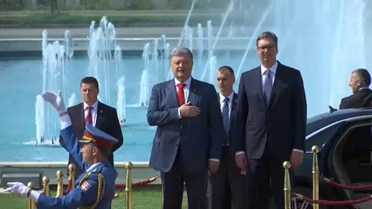 Szerbiában tárgyalt az ukrán elnök