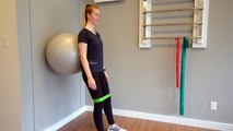 Sacroiliac Joint Pain:  Wall Squat Core Activation