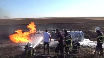 Aksaray'da Lpg Yüklü Tanker Şarampole Devrildi: 1 Ölü (2)