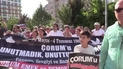 Çorum Olayları"Nın 38. Yılı - Hayatını Kaybedenler Anma Töreni