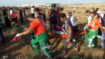 İsrail askerleri Gazze sınırında onlarca Filistinliyi yaraladı (2) - GAZZE