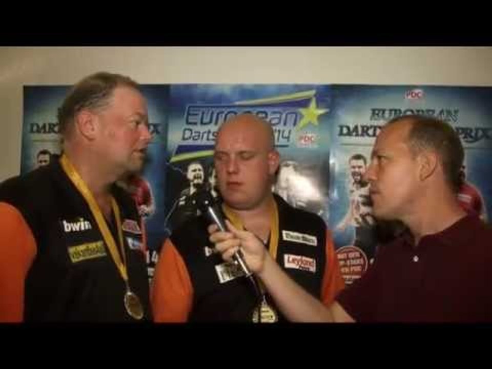 MICHAEL VAN GERWEN & RAYMOND VAN BARNEVELD WIN THE WORLD CUP OF DARTS