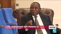 Ramaphosa à France 24 : 