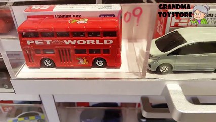 Unboxing TOYS Review/Demos - tomica 3 sets cars, london bus pet world and motorbike