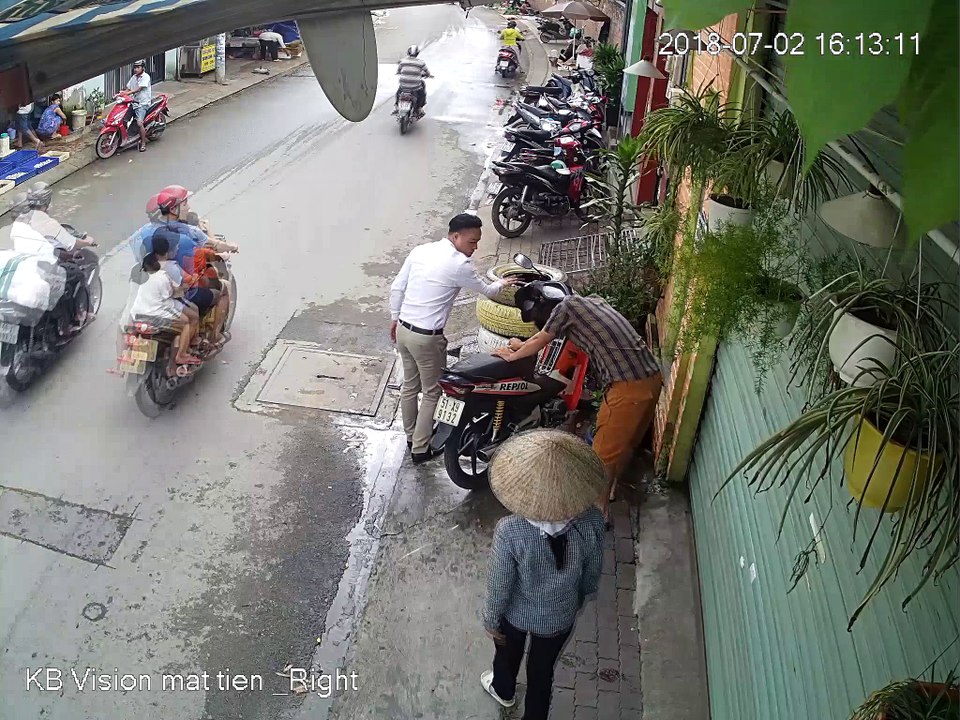 Motorcyclist Taken out by Stray Pole