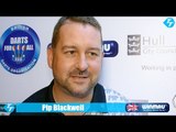Pip Blackwell at The Winmau World Masters 2015 after defeating Sven Verdonck 3-0