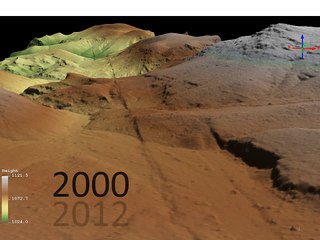 Animation of the evolution of the 1999 Hector Mine Earthquake surface rupture