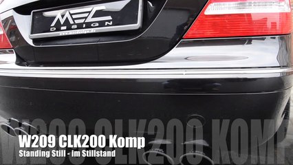 MEC Design Mercedes W209 CLK200 Kompressor Exhaust - Earthquake Sound Version
